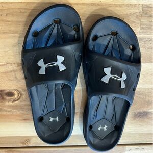 Under Armour Black Slide Sandals W8 / M7